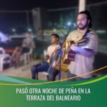 PASÓ OTRA NOCHE DE PEÑA EN LA TERRAZA DEL BALNEARIO