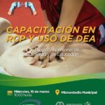CAPACITACIÓN EN RCP Y USO DE DEA EN EL MICROESTADIO MUNICIPAL
