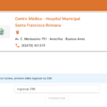 ¡AHORA PODÉS SACAR TURNO EN EL HOSPITAL DE FORMA ONLINE!