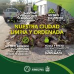 EVITÁ ARROJAR ESCOMBROS EN LA VÍA PÚBLICA